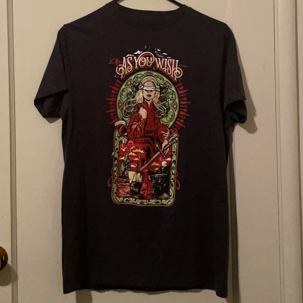 Geek Fuel As You Wish Blindfold Princess Bride T shirt Size Medium